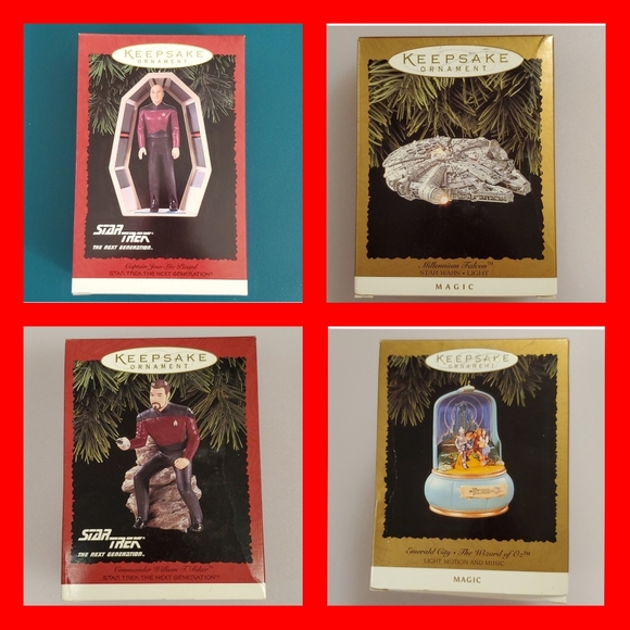 Lot of 5 purple magenta Christmas ornaments 1 glittered EUC - Picture 8 of 13